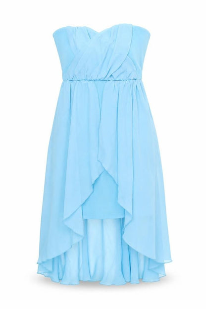 Red Herring Womens Blue Polyester A-Line Size 10 Sweetheart Zip