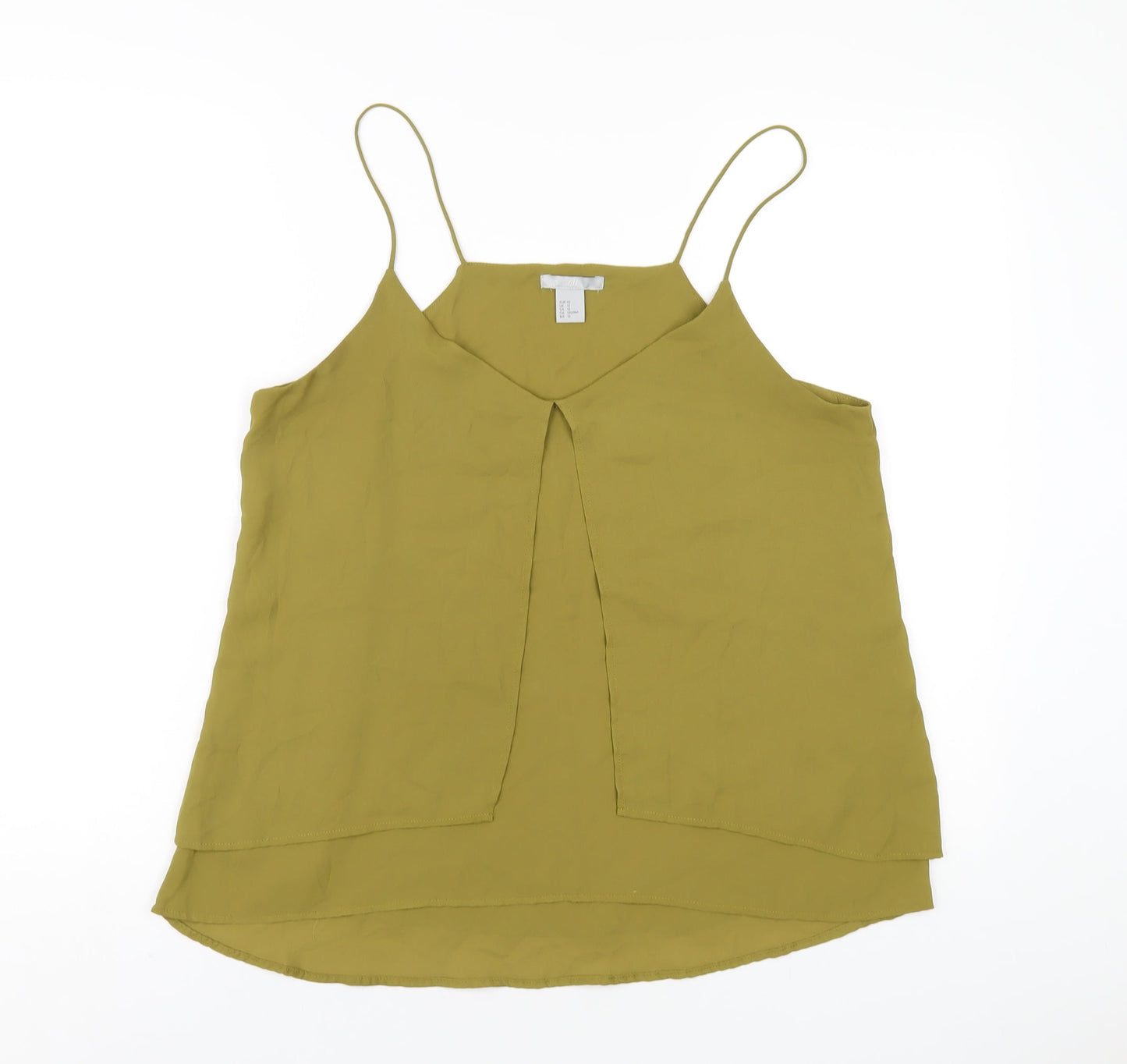 Womens UK Size 14 H&M Green Camisole T-Shirt