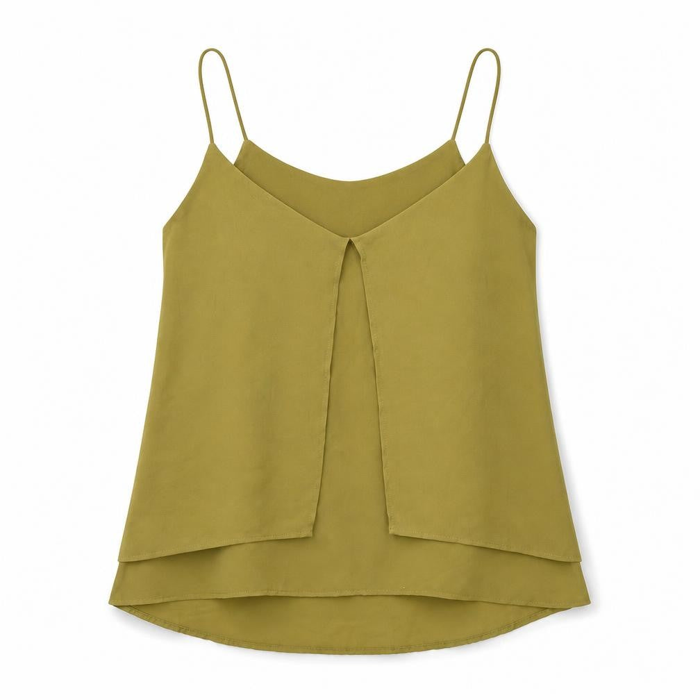 Womens UK Size 14 H&M Green Camisole T-Shirt