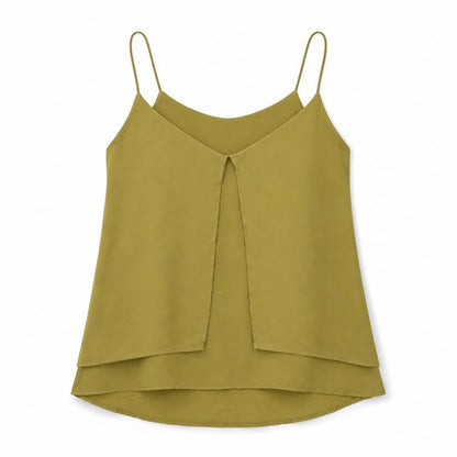Womens UK Size 14 H&M Green Camisole T-Shirt