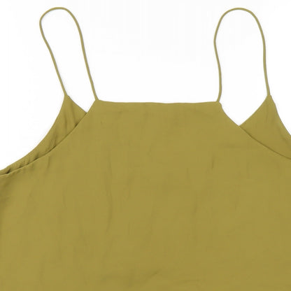 Womens UK Size 14 H&M Green Camisole T-Shirt
