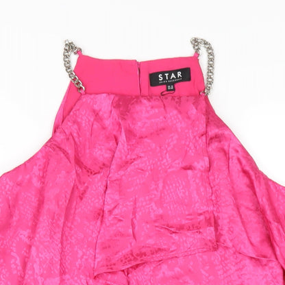 Womens UK Size 12 Julien Macdonald Pink Camisole T-Shirt