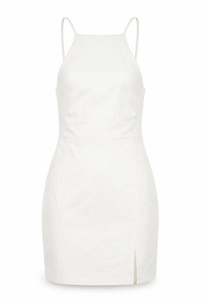 Stradivarius Womens White Viscose Bodycon Size XS Square Neck Pullover
