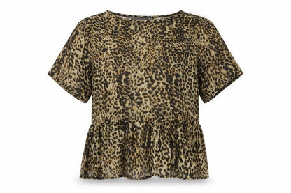 Womens UK Size 6 PRETTYLITTLETHING Brown Basic T-Shirt