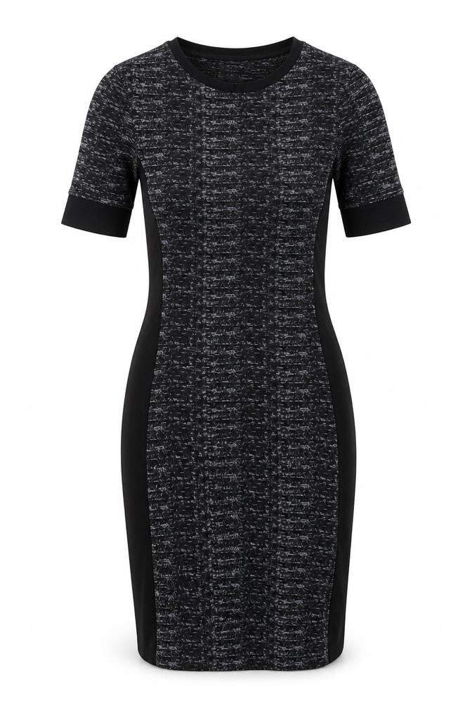 Topshop Womens Black Polyester Bodycon Size 8 Round Neck Pullover