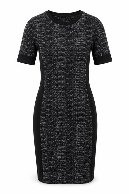 Topshop Womens Black Polyester Bodycon Size 8 Round Neck Pullover