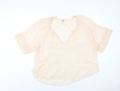 Womens UK Size M Saint Tropez Clothing Pink Basic T-Shirt