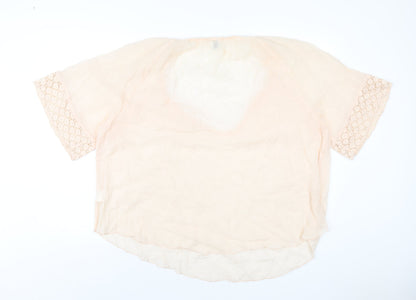 Womens UK Size M Saint Tropez Clothing Pink Basic T-Shirt
