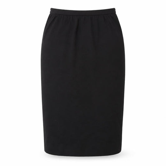 NICOLE FARHI Womens Black Wool Straight & Pencil Skirt Size S Zip