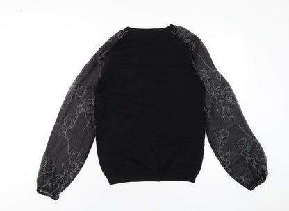 Womens UK Size 10 NEXT Black Pullover Jumper