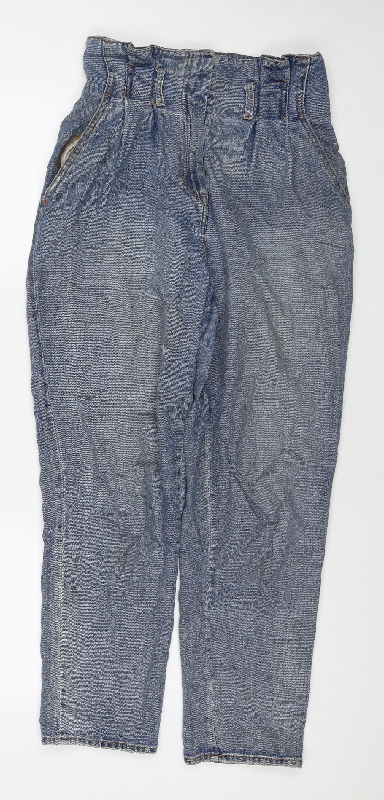 Womens UK Size 6 H&M Regular Fit Straight Blue Jeans