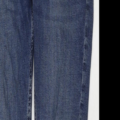 Denim & Co. Mens Blue Polyester Blend Skinny Jeans Size 30 in L29 in Regular Zip