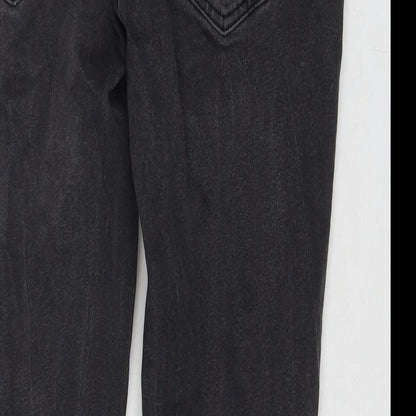 Pull&Bear Womens Black Cotton Skinny Jeans Size 14 L27 in Regular Zip