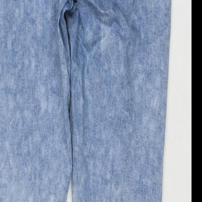 Denim & Co. Womens Blue Cotton Skinny Jeans Size 14 L28 in Regular Zip