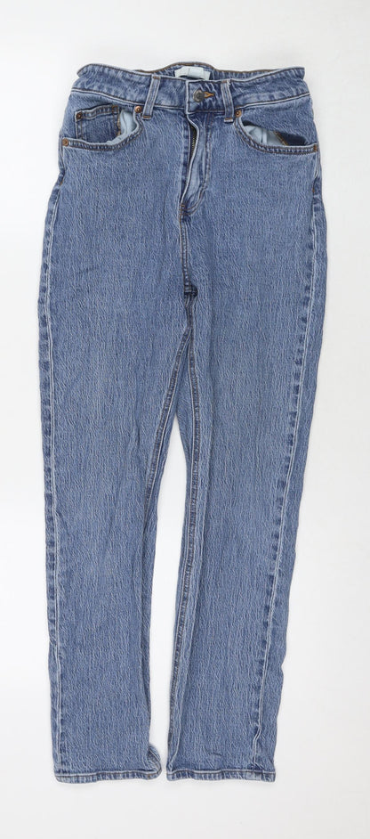 Womens UK Size 10 H&M Regular Fit Skinny Blue Jeans