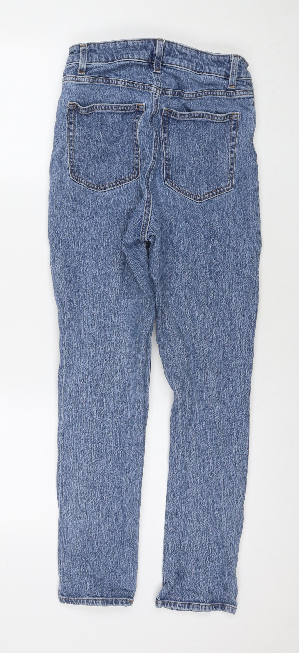 Womens UK Size 10 H&M Regular Fit Skinny Blue Jeans