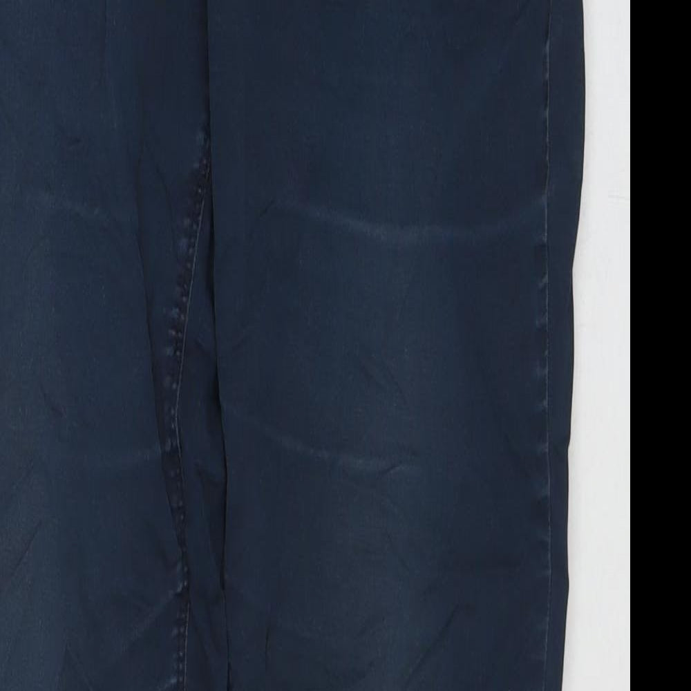 United Colors of Benetton Womens Blue Cotton Skinny Jeans Size 32 in L29 in Regular Zip