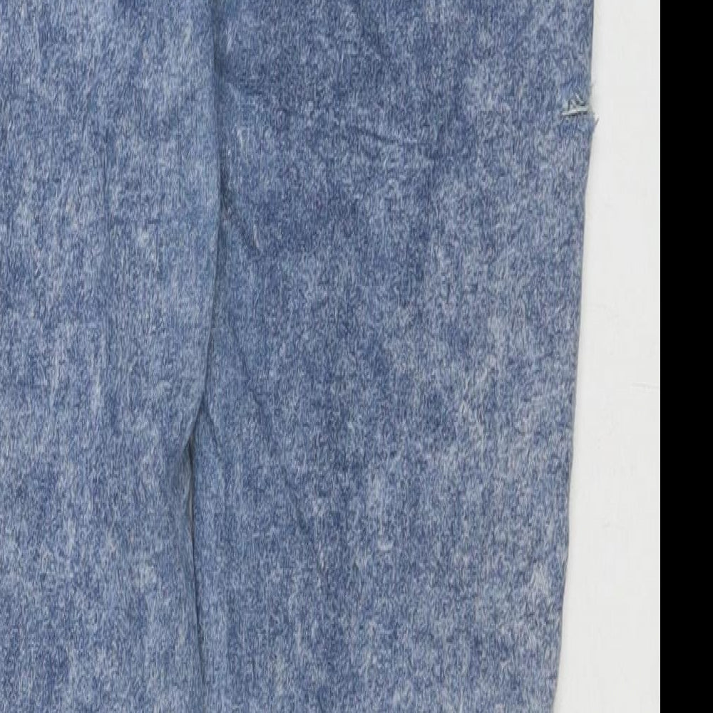 Denim & Co. Womens Blue Cotton Skinny Jeans Size 14 L29 in Regular Zip