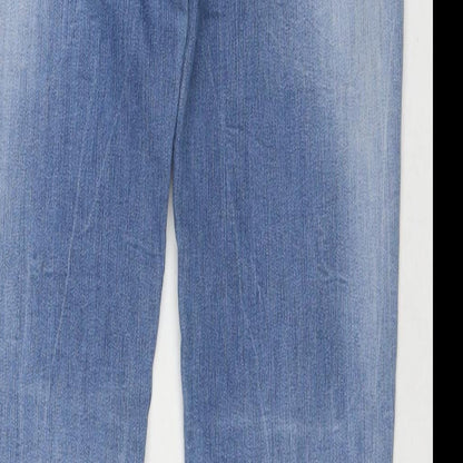 United Colors of Benetton Womens Blue Cotton Skinny Jeans Size 29 in L31 in Regular Zip