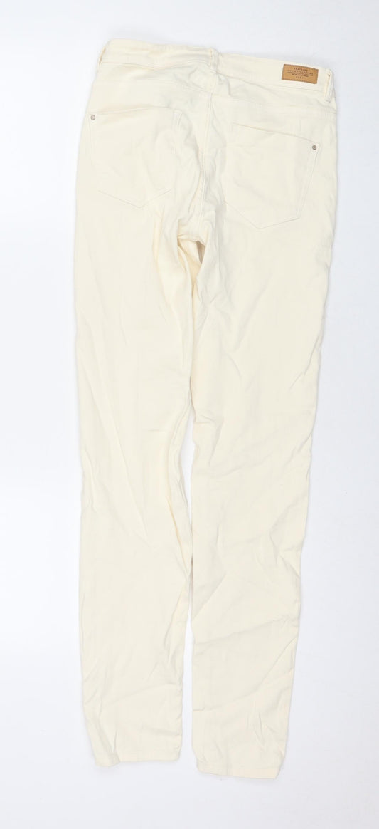 Zara Womens Blue Cotton Skinny Jeans Size 8 L30 in Regular Zip