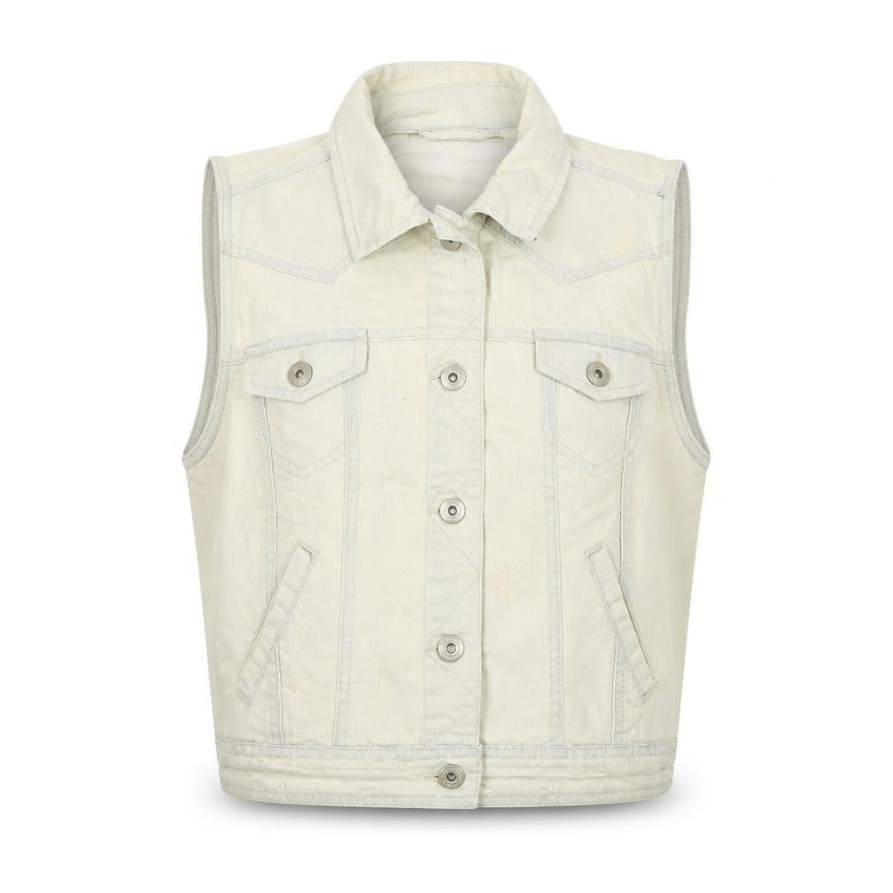 Womens UK Size 16 New Look Ivory Gilet