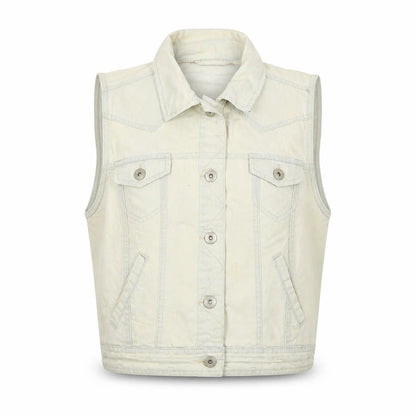 Womens UK Size 16 New Look Ivory Gilet