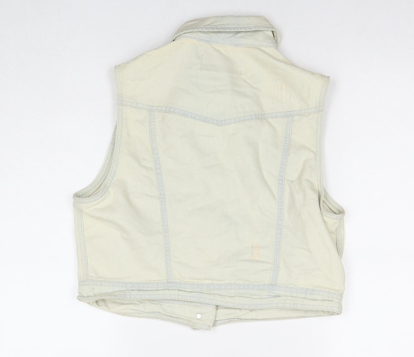 Womens UK Size 16 New Look Ivory Gilet