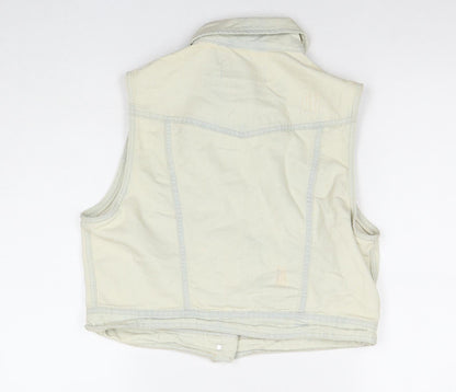 Womens UK Size 16 New Look Ivory Gilet
