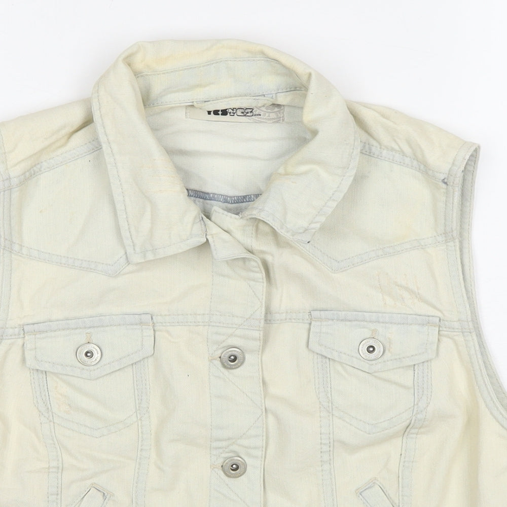 Womens UK Size 16 New Look Ivory Gilet