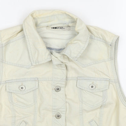 Womens UK Size 16 New Look Ivory Gilet
