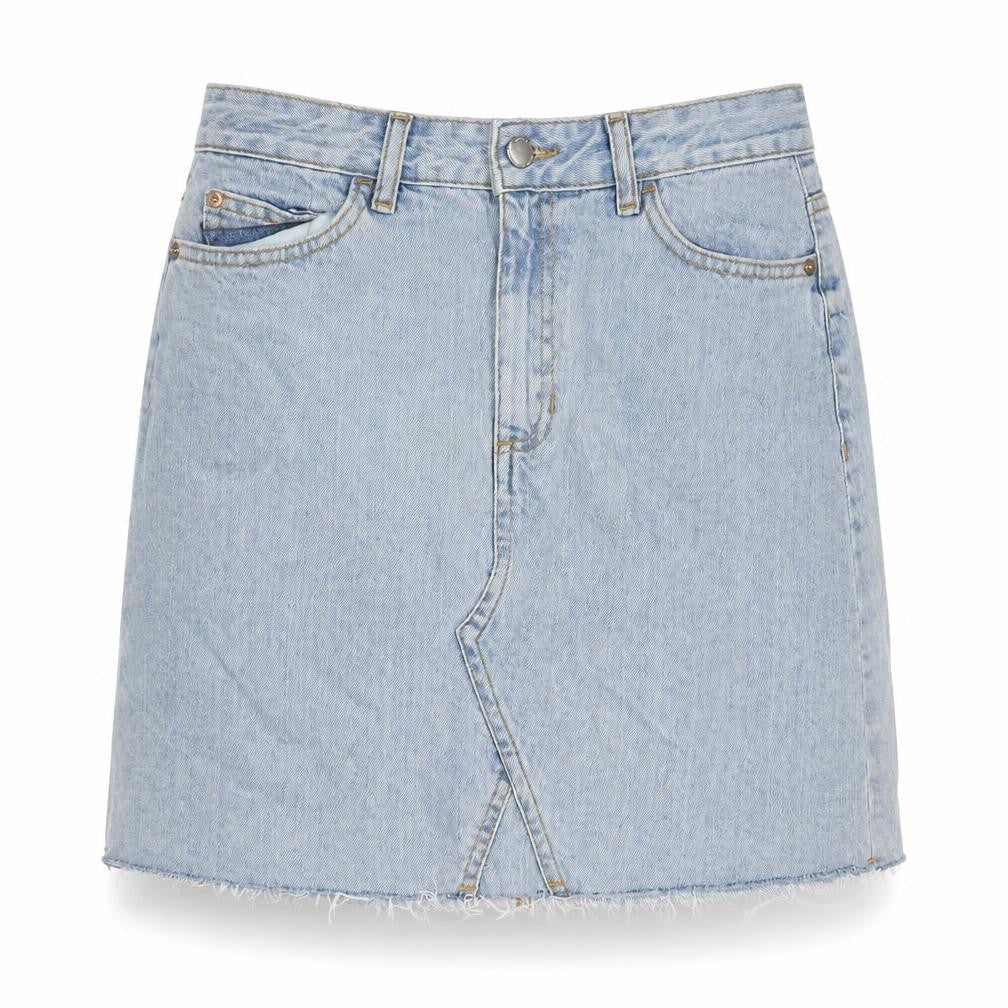 Womens UK Size 6 F&F A-Line Denim Skirt