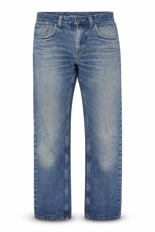 Mens UK Size 30 in George Regular Fit Straight Blue Jeans
