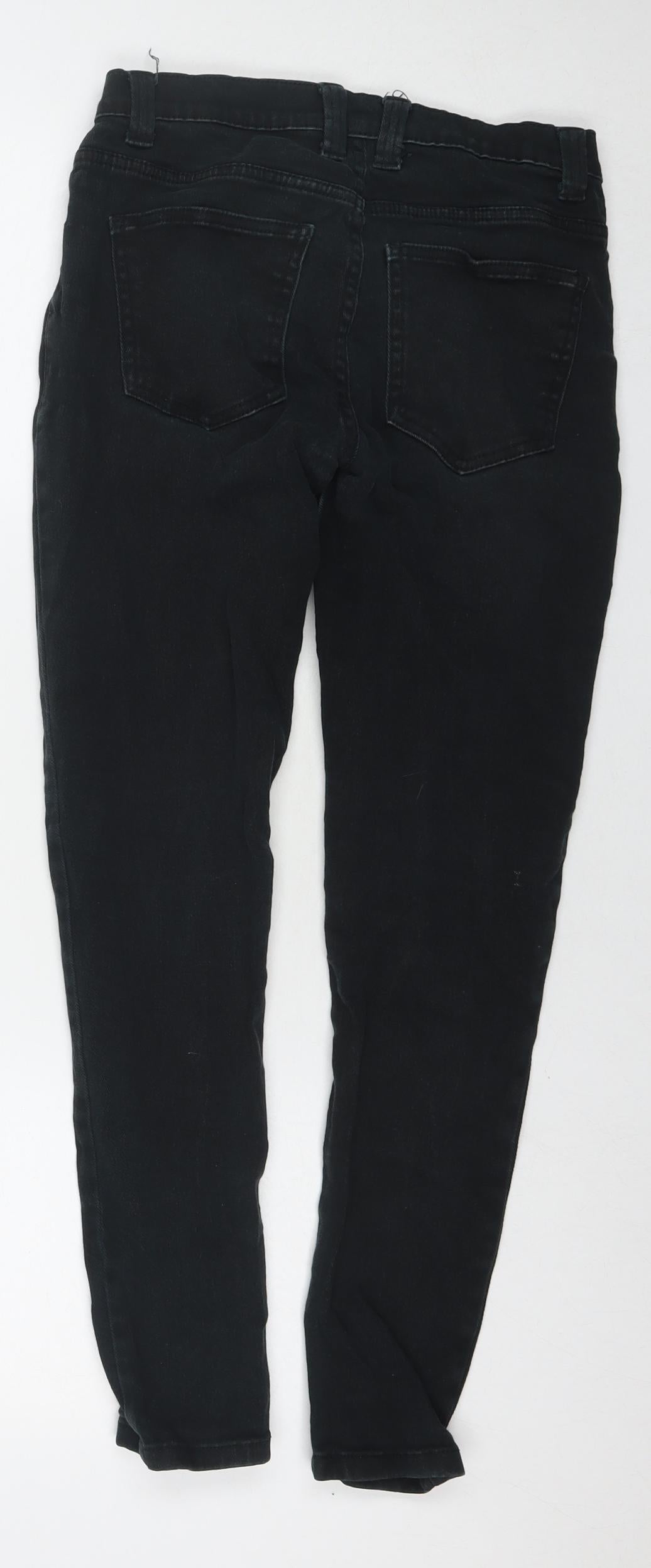 Denim & Co. Mens Black Cotton Skinny Jeans Size 28 in L30 in Slim Zip