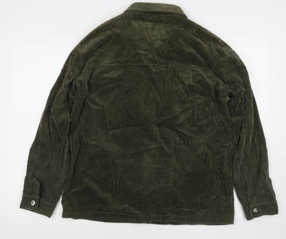 b.young Womens Green Jacket Size 10 Button