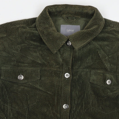 b.young Womens Green Jacket Size 10 Button