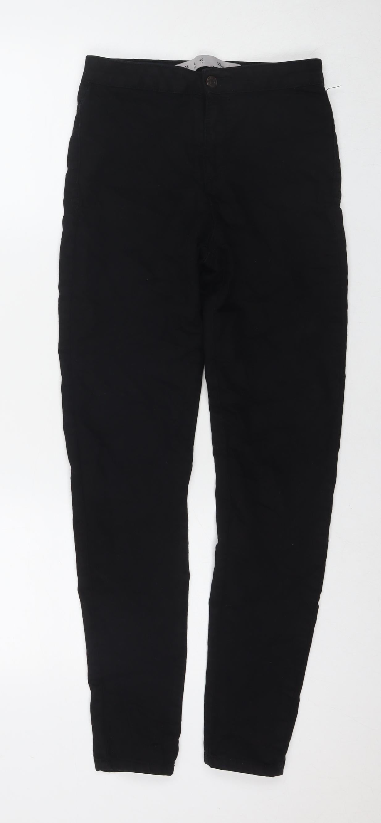 Denim & Co. Womens Black Cotton Skinny Jeans Size 8 L29 in Regular Zip