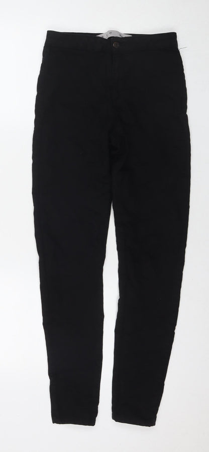 Denim & Co. Womens Black Cotton Skinny Jeans Size 8 L29 in Regular Zip