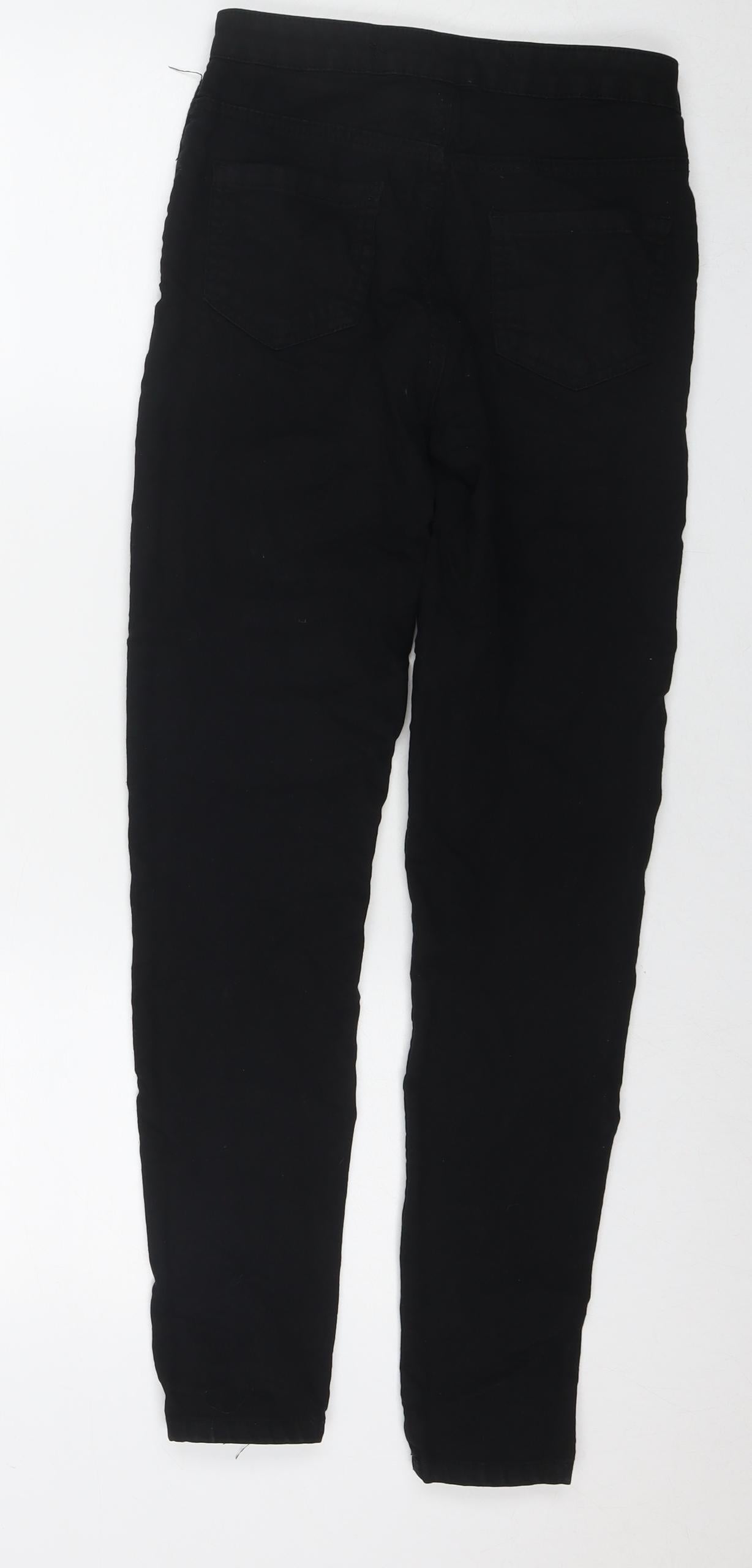 Denim & Co. Womens Black Cotton Skinny Jeans Size 8 L29 in Regular Zip