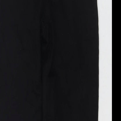 Denim & Co. Womens Black Cotton Skinny Jeans Size 8 L29 in Regular Zip