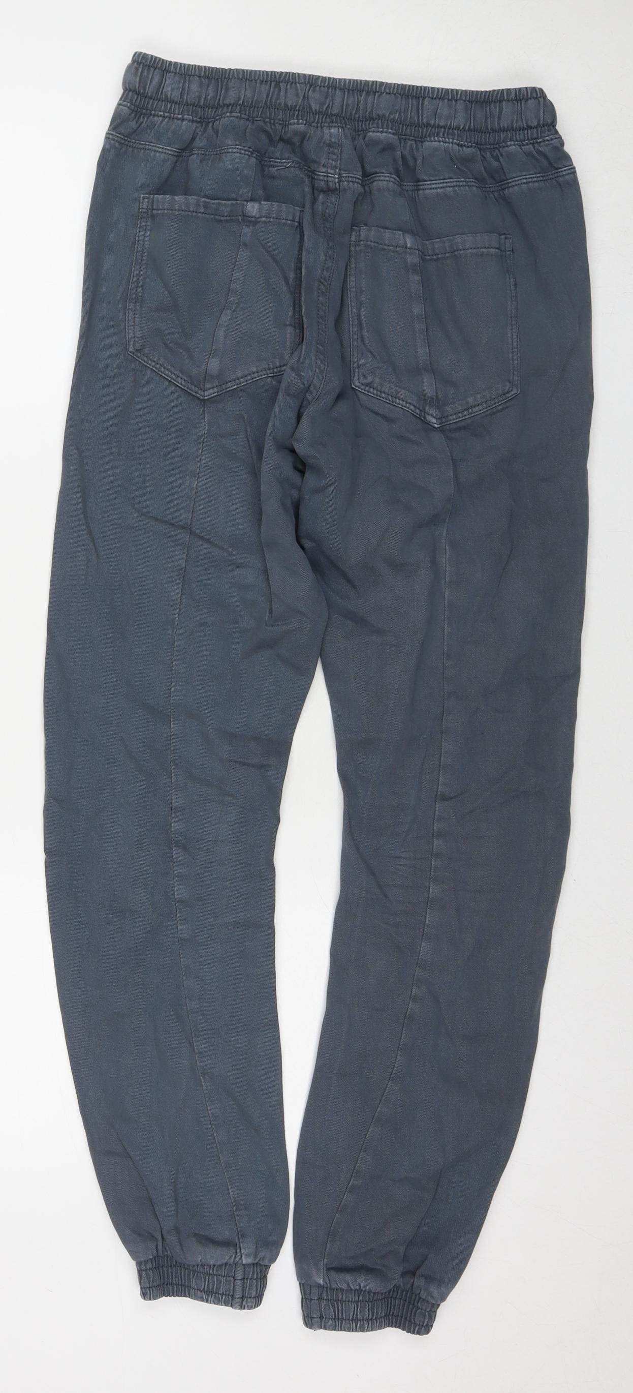 Network Mens Blue Cotton Tapered Jeans Size 28 in L30 in Regular Drawstring