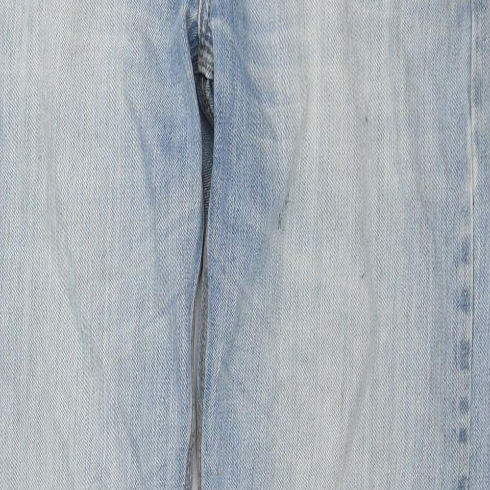 Cherokee Mens Blue Cotton Bootcut Jeans Size 32 in L34 in Regular Zip