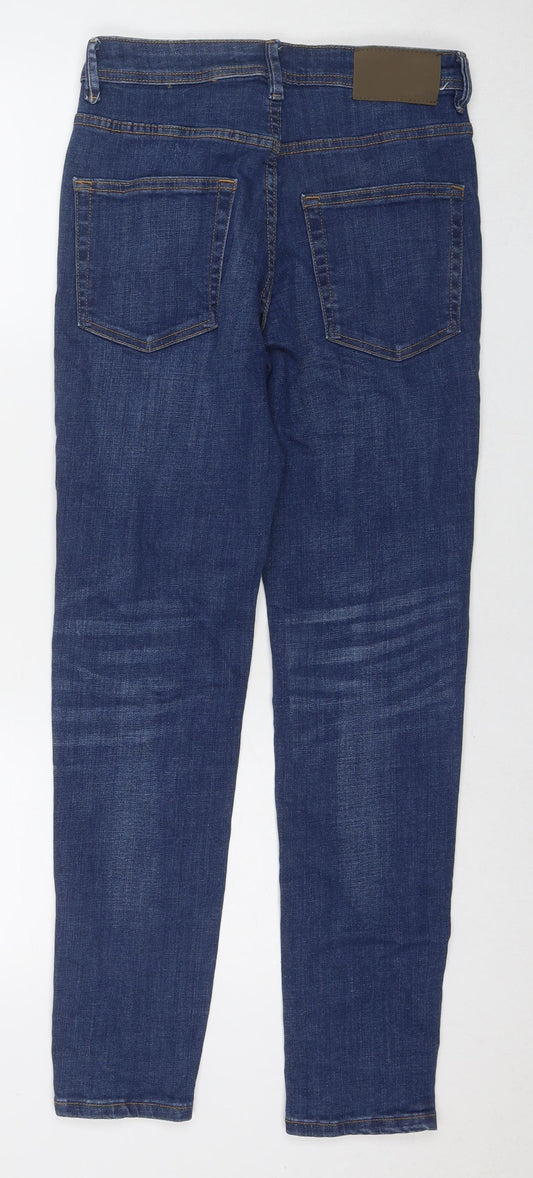 Denim & Co. Mens Blue Cotton Skinny Jeans Size 30 in L30 in Regular Zip