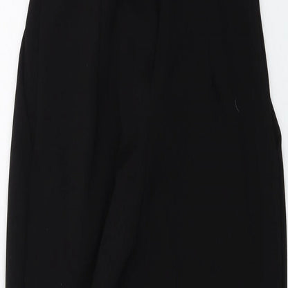 Outrageous Womens Black Polyester Jumpsuit One-Piece Size 6 Zip