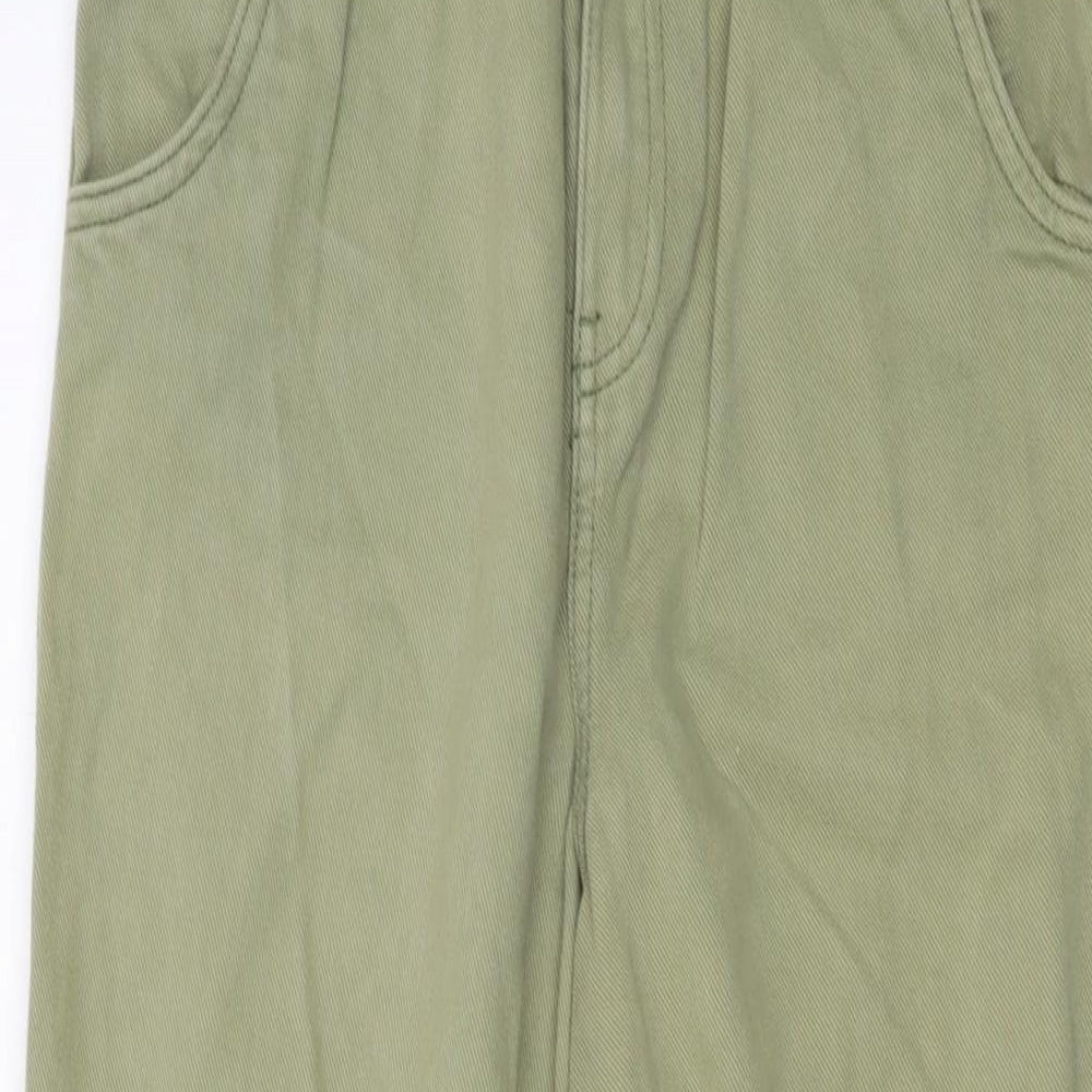 Womens UK Size 6 H&M Regular Fit Straight Green Jeans