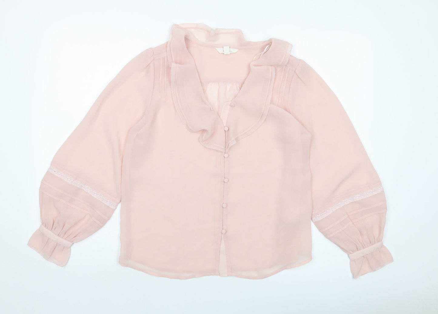 Womens UK Size 8 Per Una Pink Basic Blouse
