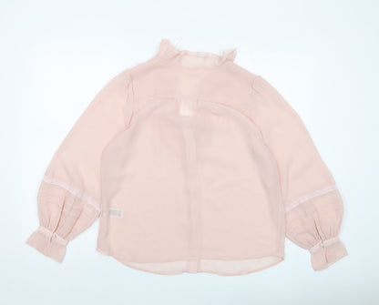 Womens UK Size 8 Per Una Pink Basic Blouse