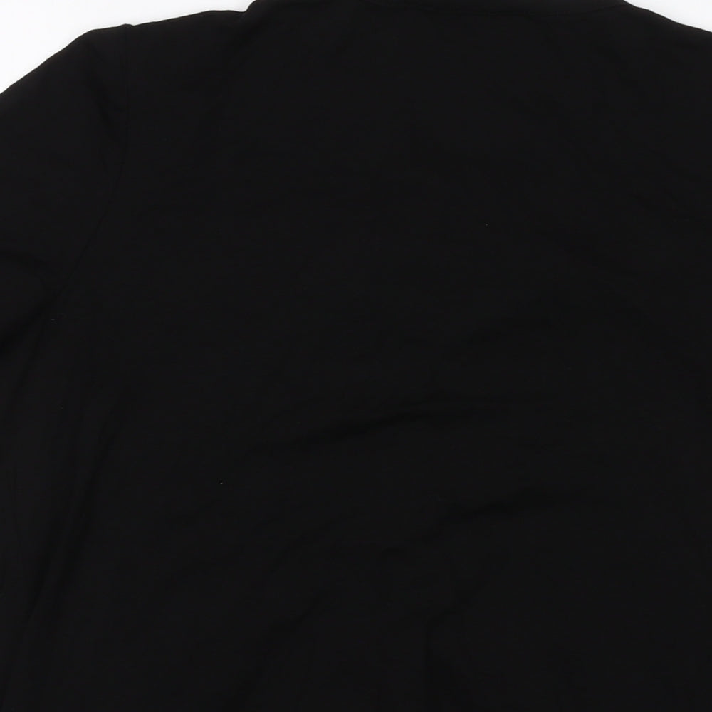 Womens UK Size 12 Lipsy Black Basic T-Shirt