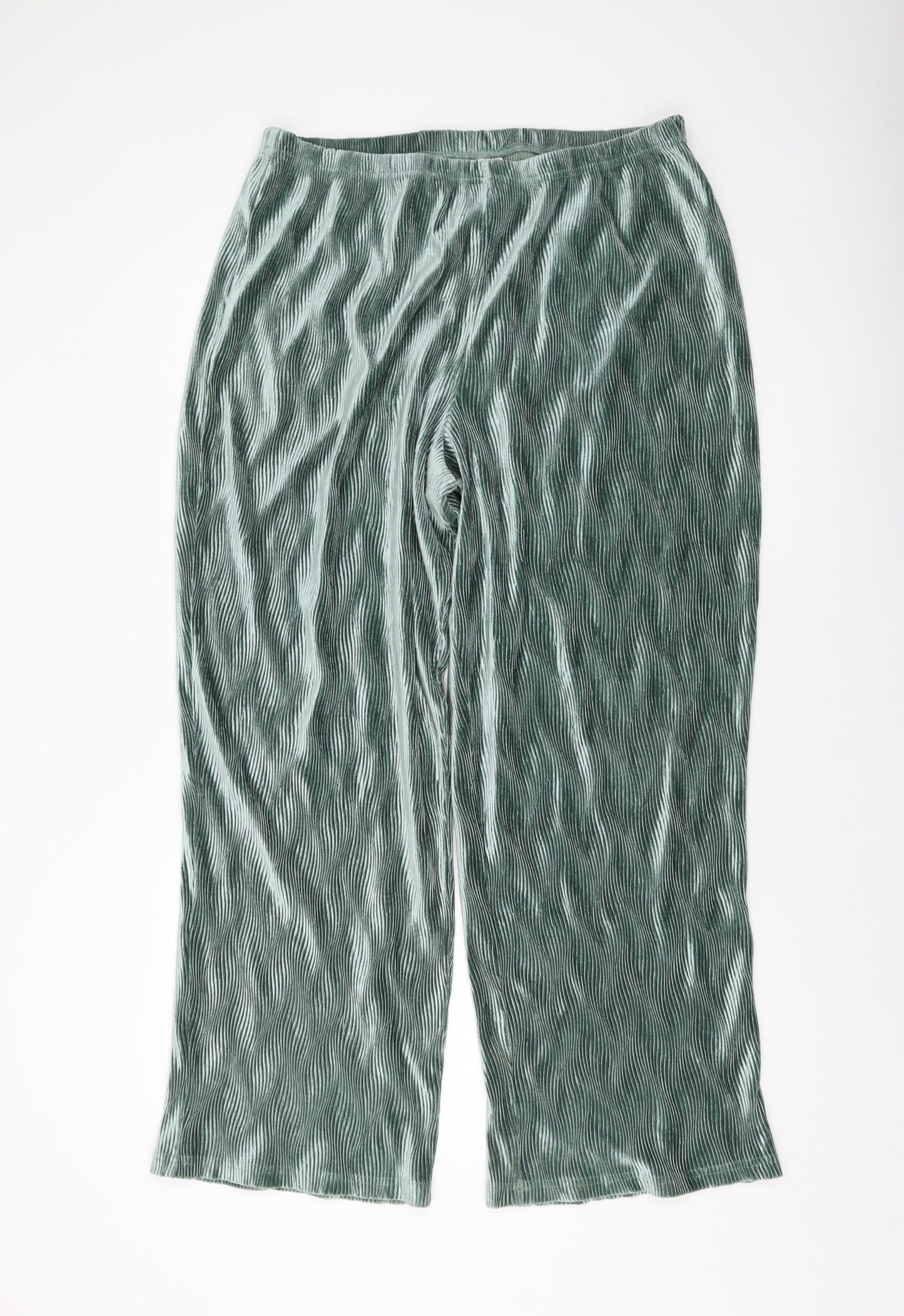 Womens UK Size 16 ASOS Regular Fit  Green Trousers