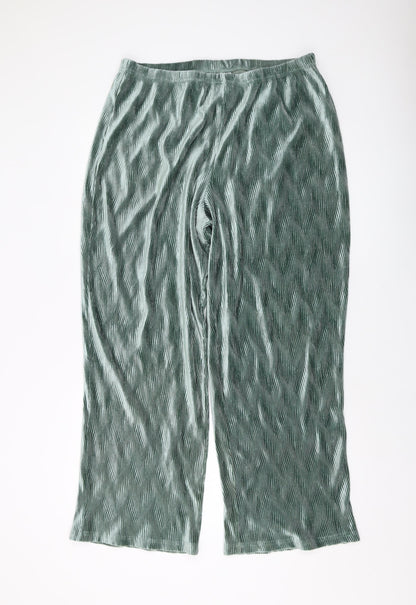 Womens UK Size 16 ASOS Regular Fit  Green Trousers