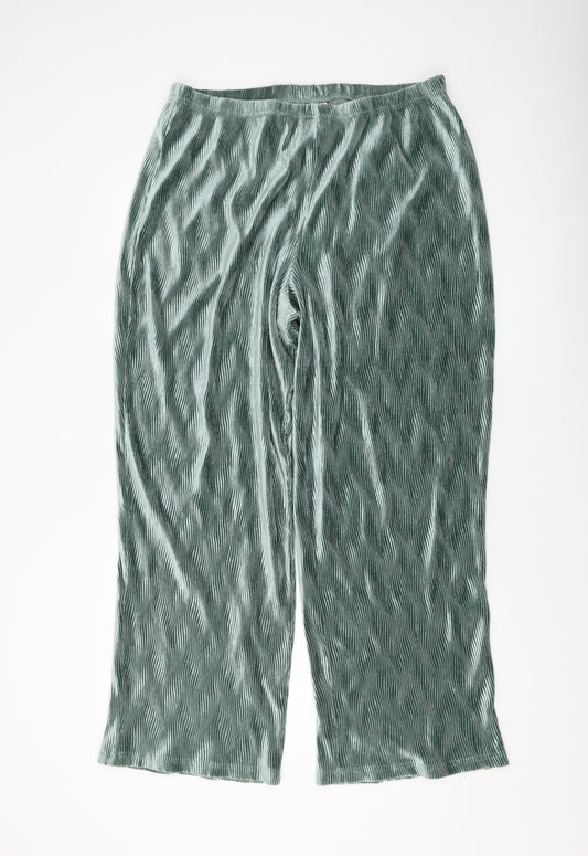 Womens UK Size 16 ASOS Regular Fit  Green Trousers